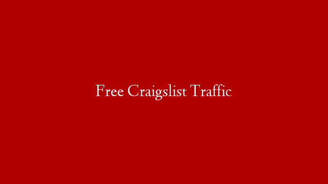 Free Craigslist Traffic