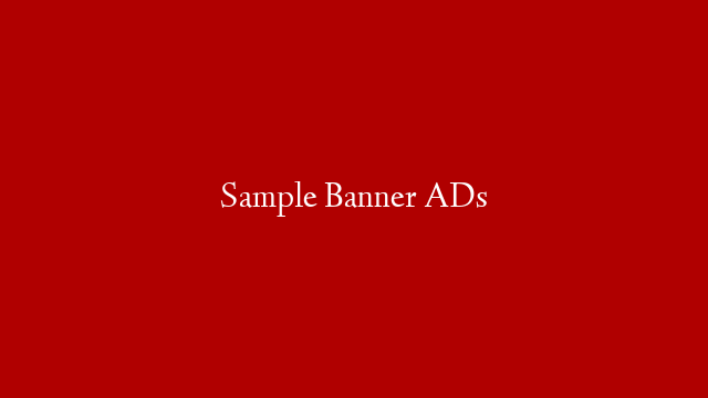 Sample Banner ADs