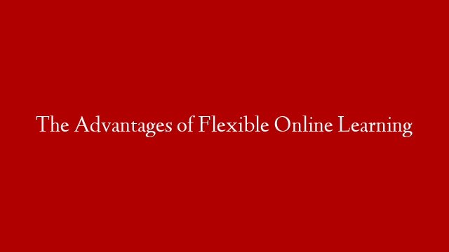 The Advantages of Flexible Online Learning post thumbnail image