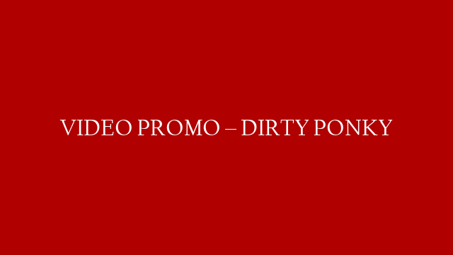 VIDEO PROMO – DIRTY PONKY