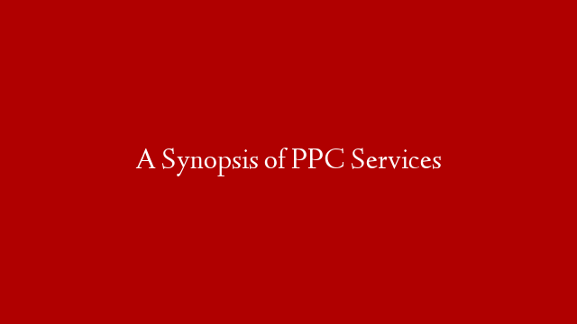 A Synopsis of PPC Services