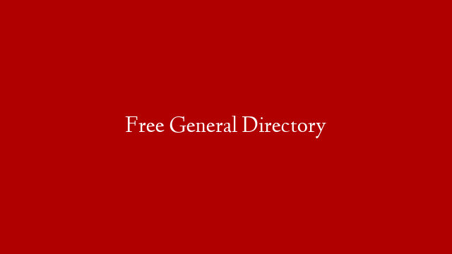 Free General Directory post thumbnail image