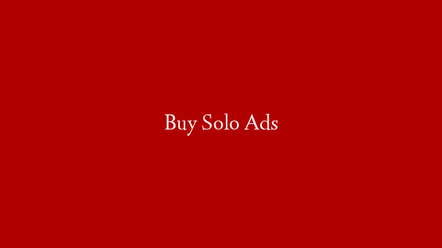 Buy Solo Ads