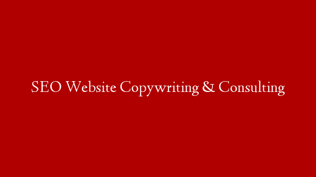 SEO Website Copywriting & Consulting post thumbnail image