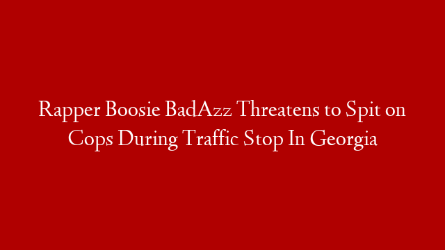 Rapper Boosie BadAzz Threatens to Spit on Cops During Traffic Stop In Georgia post thumbnail image