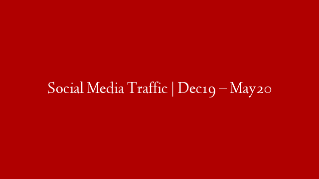 Social Media Traffic | Dec19 – May20