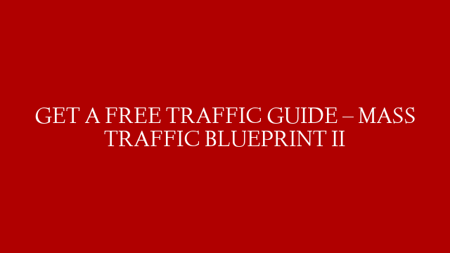 GET A FREE TRAFFIC GUIDE – MASS TRAFFIC BLUEPRINT II post thumbnail image