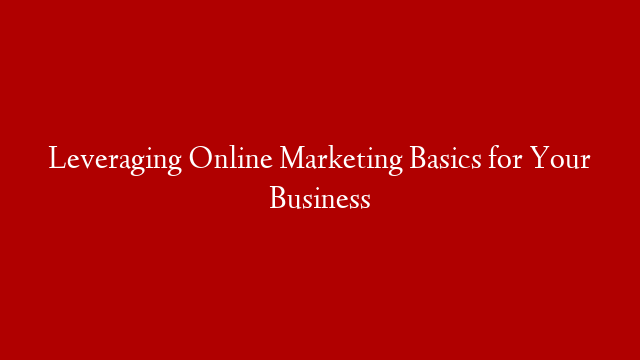 Leveraging Online Marketing Basics for Your Business