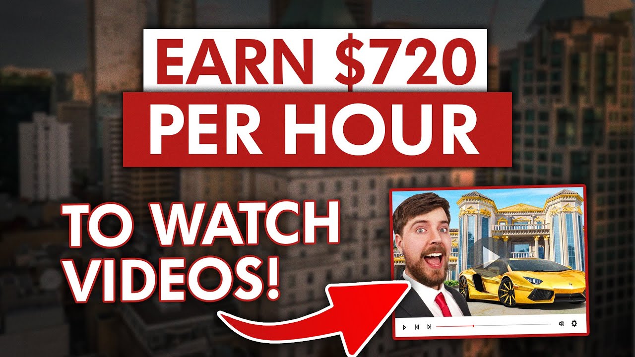 How To Earn $720 PER HOUR Watching Videos FOR FREE! | Make Money Online 2023