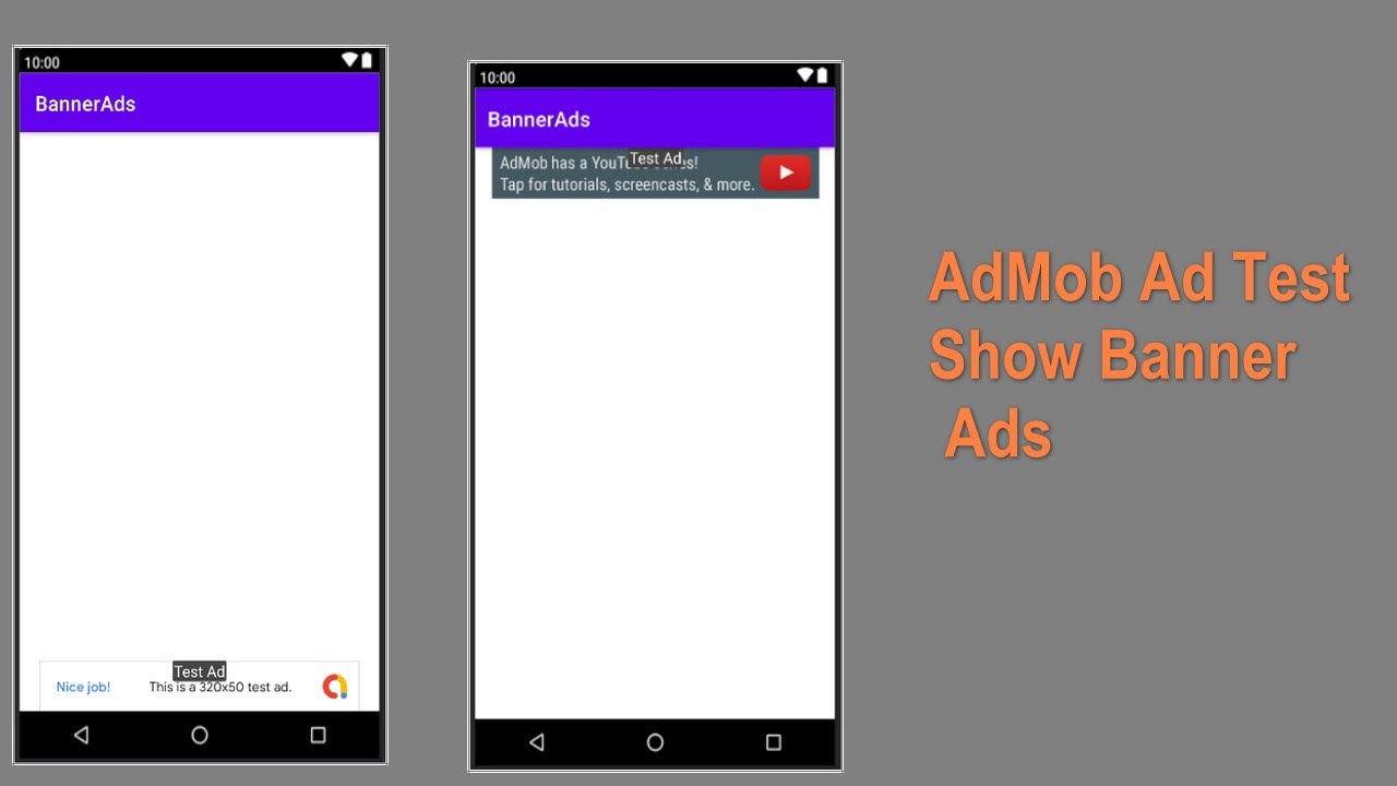 Android Studio | AdMob Banner ads Test in android studio | AdMob Banner Ads in app post thumbnail image