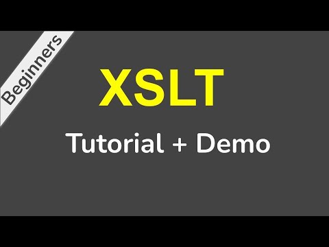 XSLT Beginner Tutorial with Demo post thumbnail image