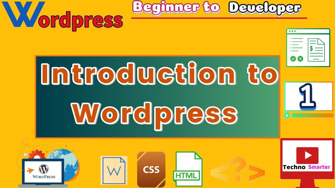 Introduction to WordPress | WordPress tutorials |Beginner to developer – 1 post thumbnail image