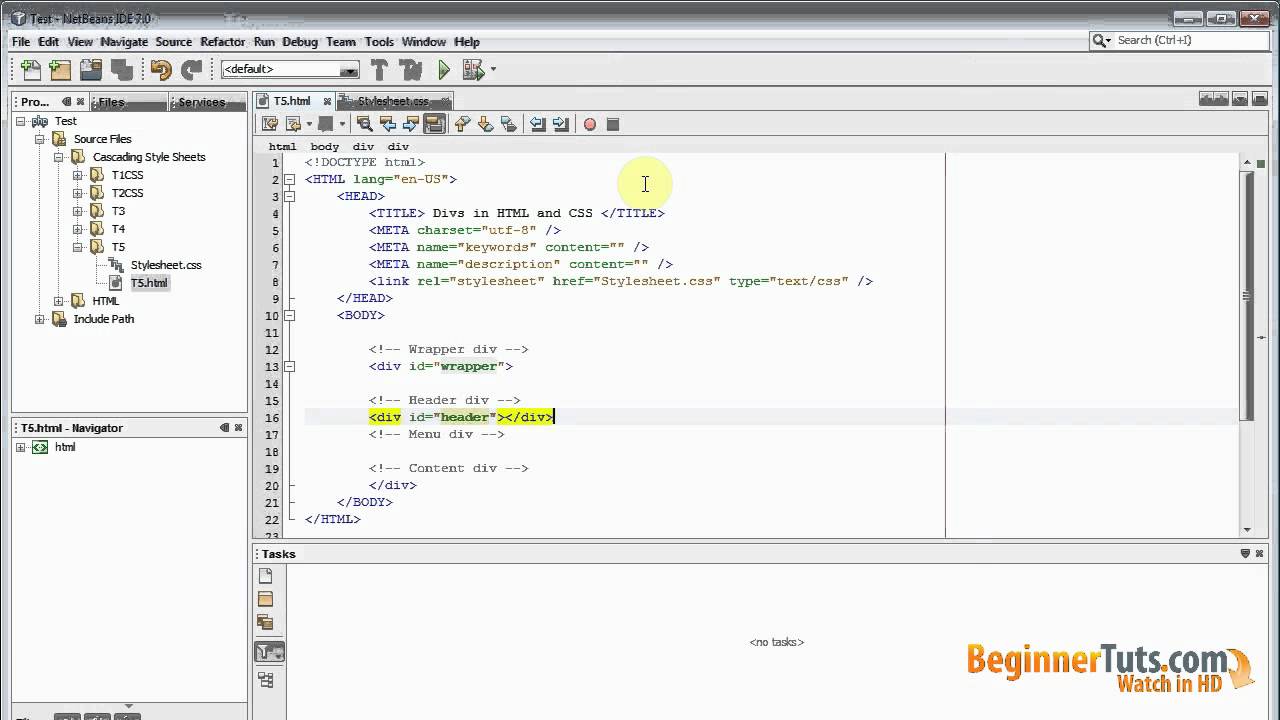 Beginner HTML tutorial # 12 – Div tags in HTML5 post thumbnail image