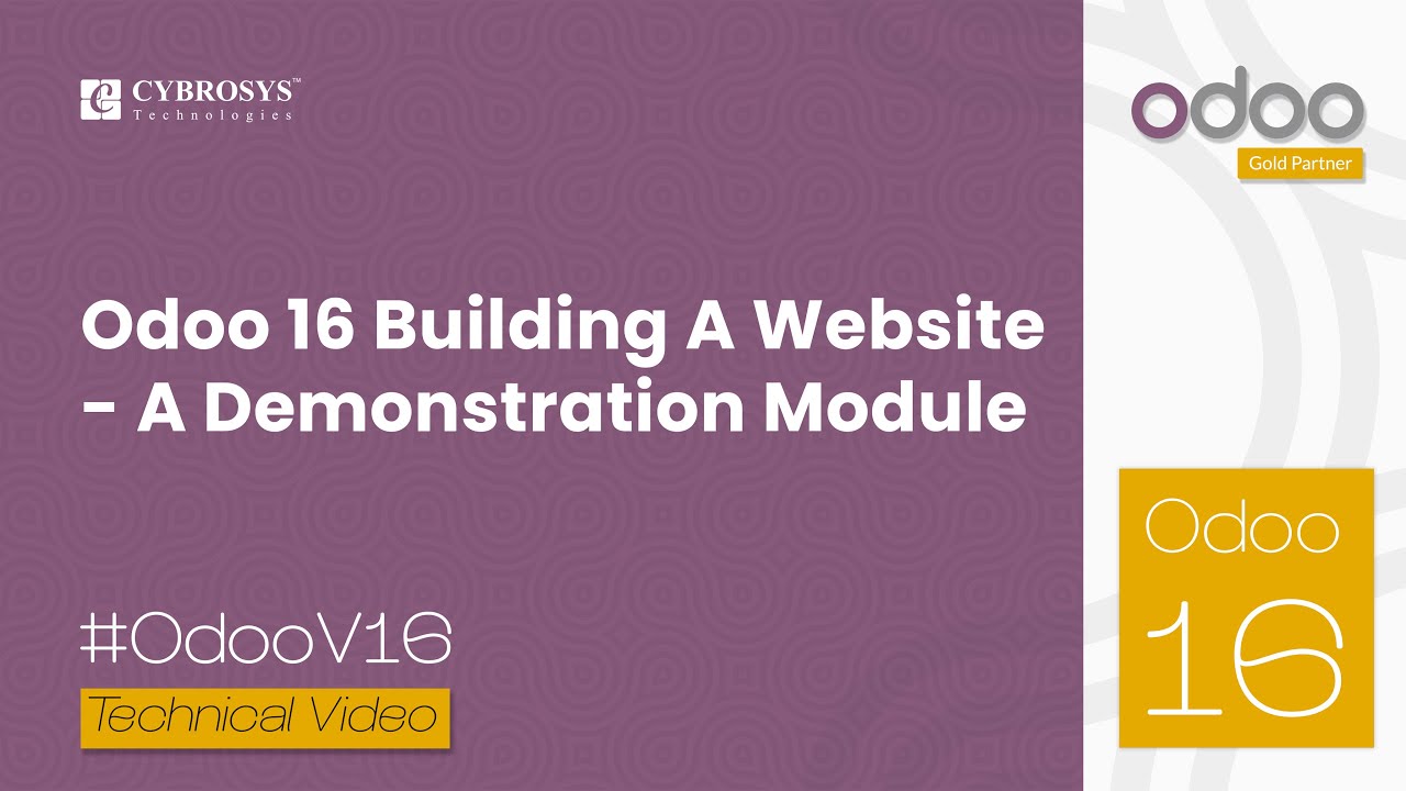 Odoo 16 Building a Website – A Demonstration Module | Odoo 16 Development Tutorial post thumbnail image