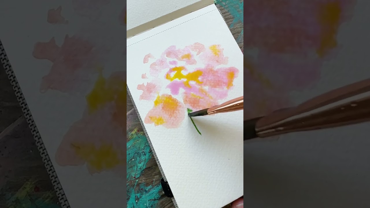 How to paint a loose watercolor peony flower for beginners post thumbnail image