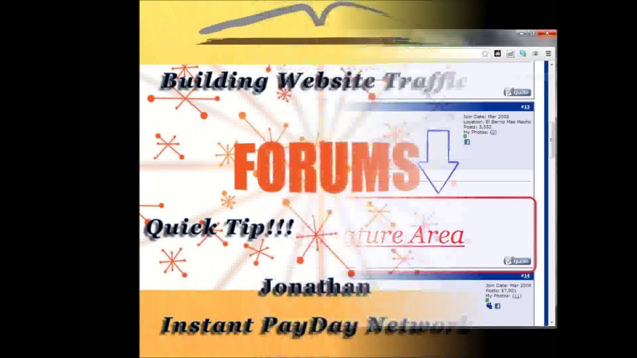Quick Traffic Tip – Instant Payday Network – Building Web Traffic post thumbnail image