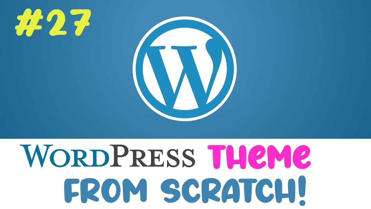 #27 WordPress theme from scratch | Adding Widget titles | Quick programming beginner tutorial post thumbnail image