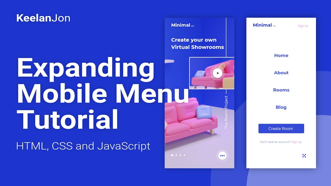 Expanding Mobile Menu using HTML, CSS and JavaScript – Web Development Beginner Tutorial post thumbnail image