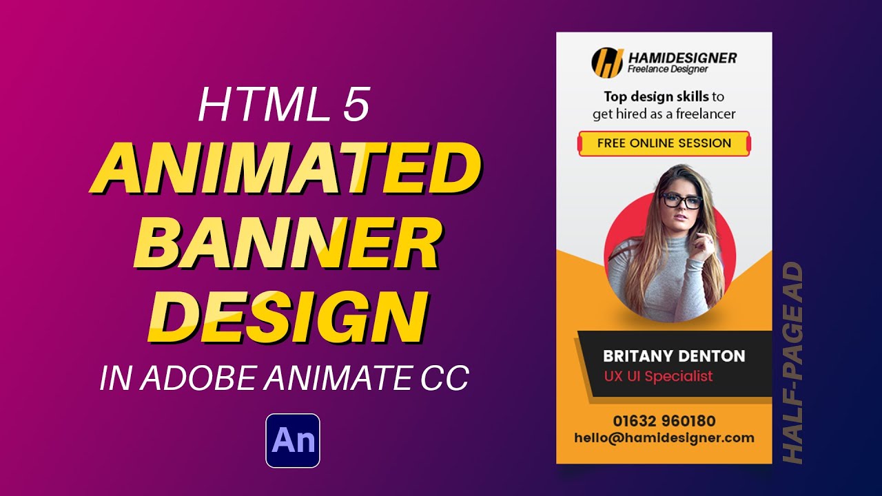 HTML5 Animated banner design in Adobe Animate CC | Beginners Tutorials post thumbnail image