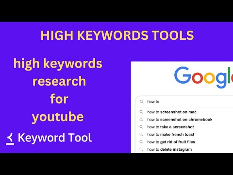 High keywords research tool free | Keyword research for youtube post thumbnail image
