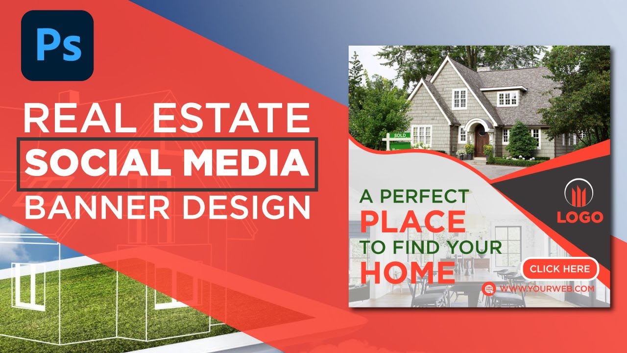 Social Media Banner Design | Real Estate Ads Design | Adobe Illustrator Tutorial post thumbnail image