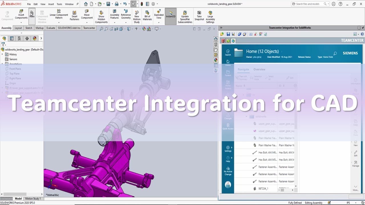 Teamcenter Integration for CAD (SolidWorks) by Material Automation (Thailand) Co., Ltd. post thumbnail image