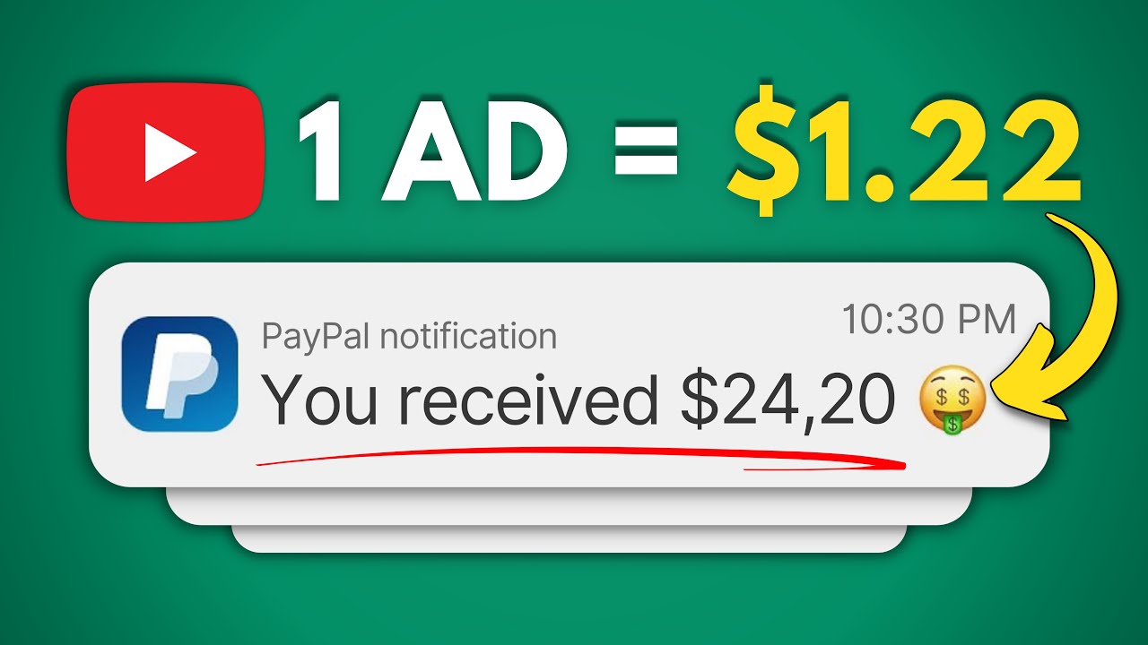 Earn $1.22 PER AD Watched – Make Money Online post thumbnail image