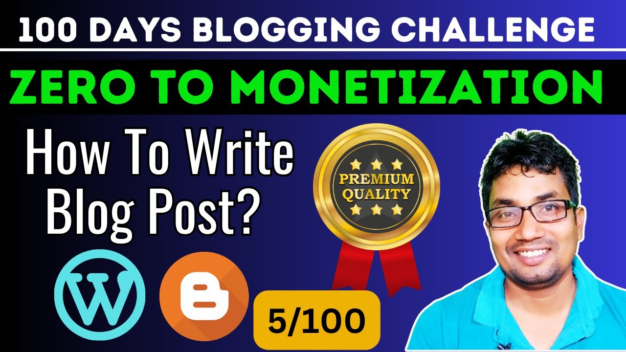 How To Write Blog Post?|100 Days Blogging Challenge | Zero to Monetization | 5/100 post thumbnail image