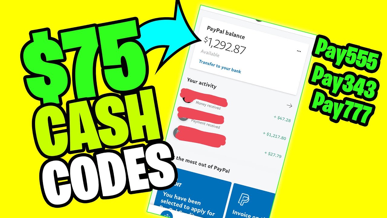 FREE PAYPAL MONEY Cash Codes ($75 Redeem Here) | Earn PayPal Money Fast post thumbnail image