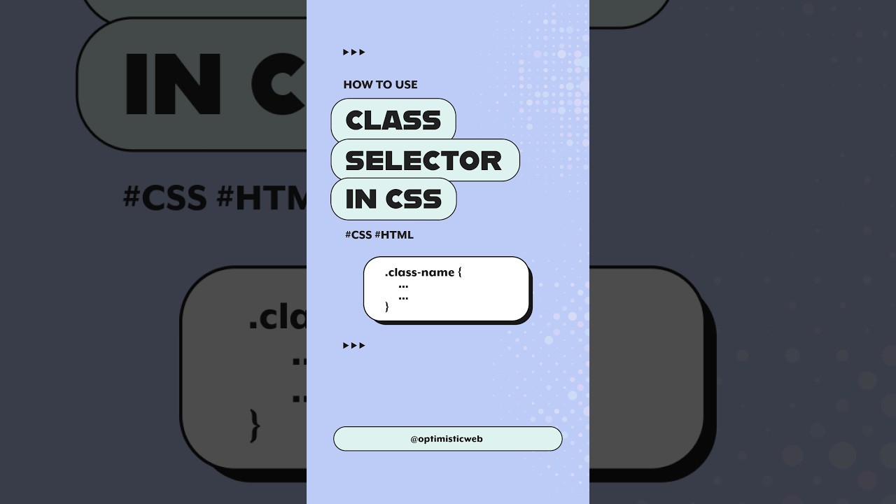 Mastering CSS Class Selectors | Beginner’s Crash Course #css post thumbnail image
