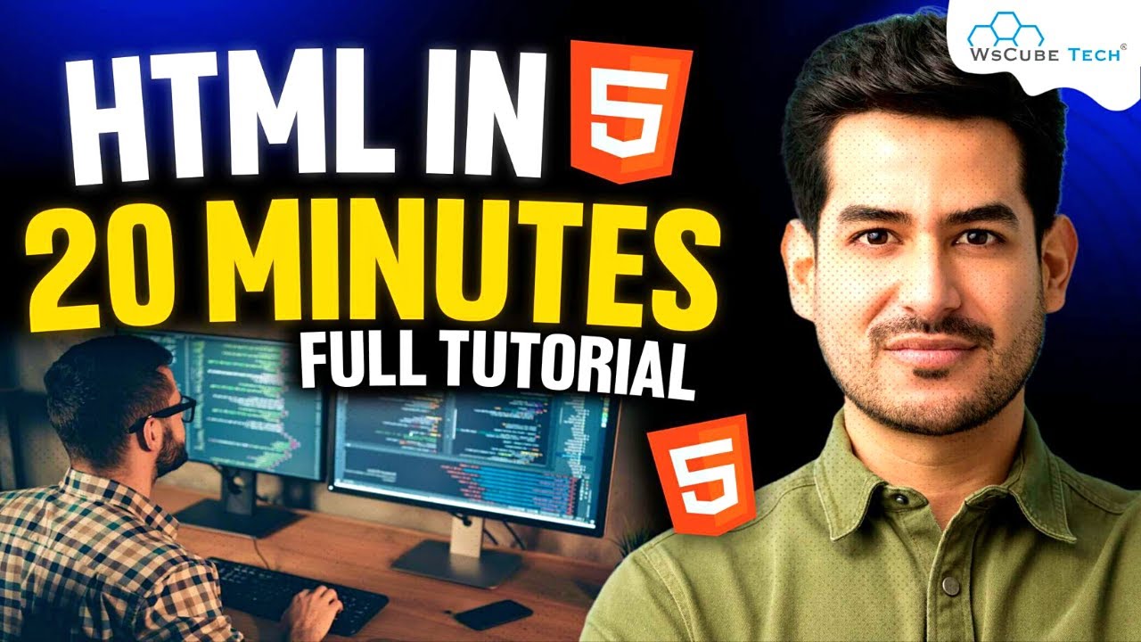 Learn HTML 5 in 20 Minutes and Create Your First Webpage | HTML Basics For Beginners post thumbnail image