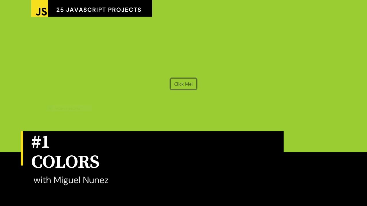 #1 of 25 Beginner Projects –  HTML, CSS, & JavaScript – Colors ( Responsive Design ) post thumbnail image