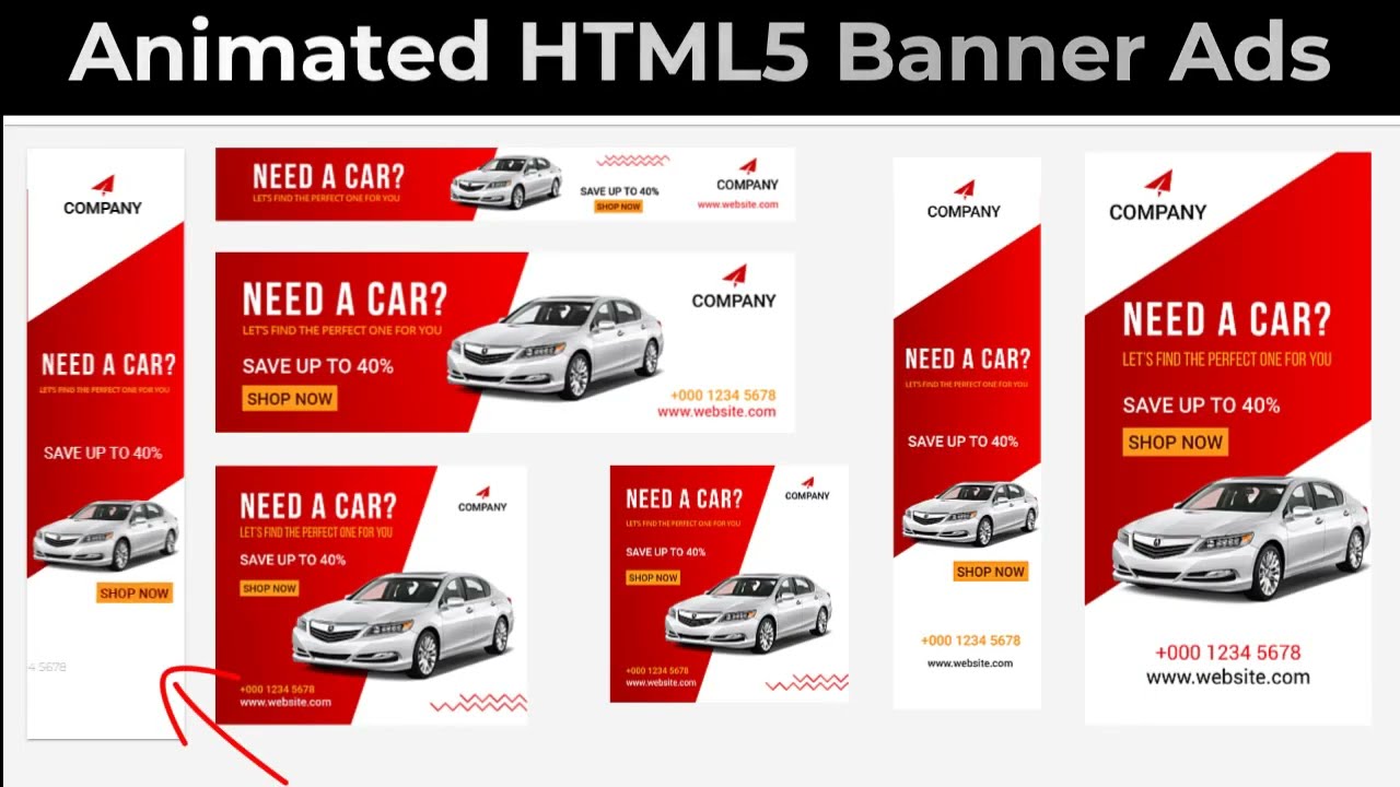 I will design attractive animated HTML5 banner ads | Web Banner Ads, Ads From Scratch,  Google ads post thumbnail image