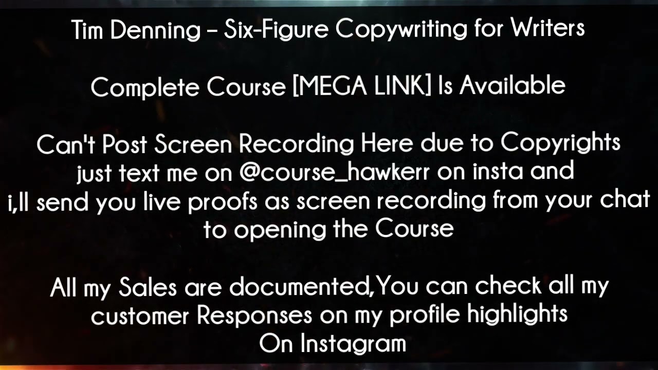 Tim Denning Course – Six-Figure Copywriting for Writers download post thumbnail image