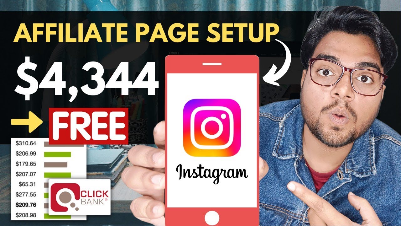 Instagram Affiliate Marketing 2024 | Instagram Page For Beginners | ClickBank Free Method | In Hindi post thumbnail image