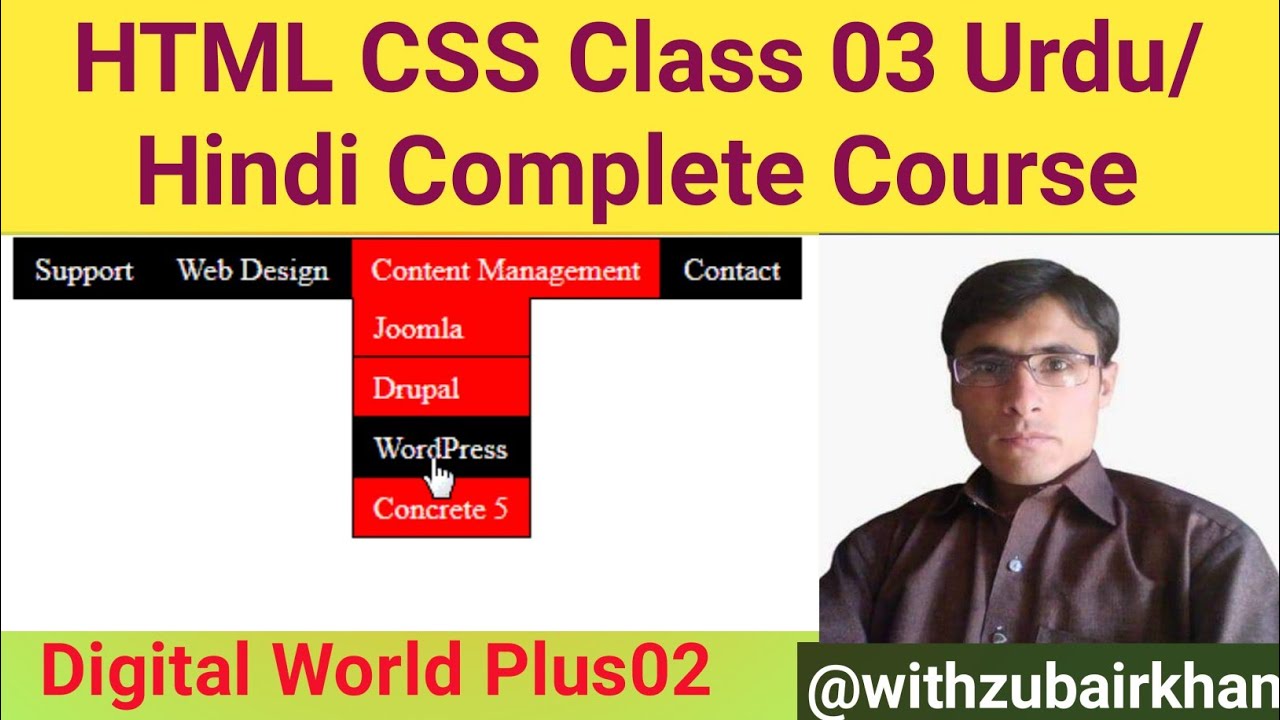 HTML-CSS Class 03| HTML-CSS Beginner Tutorial Urdu/Hindi| HTML-CSS Full Course post thumbnail image