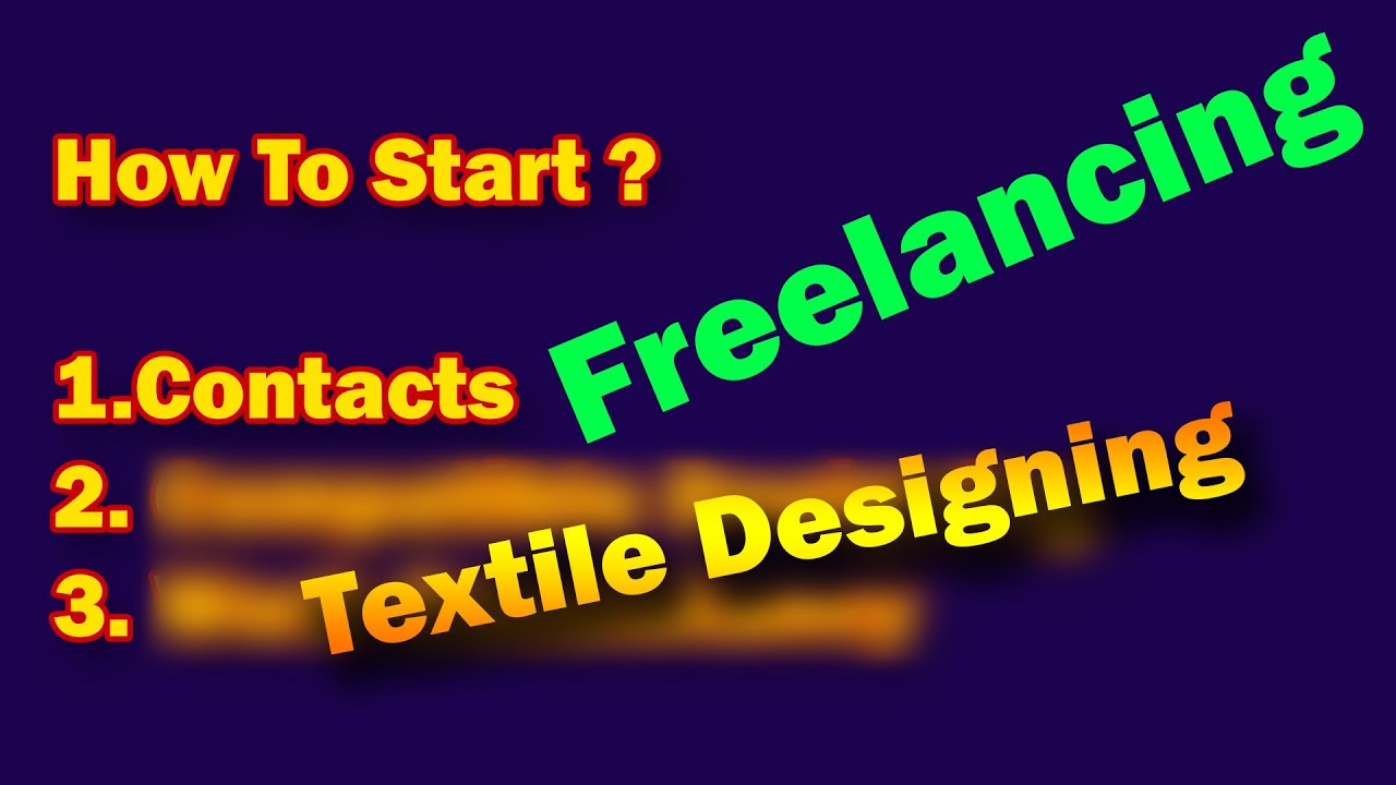 Freelancing | Textile Designing | Photoshop Tutorial post thumbnail image