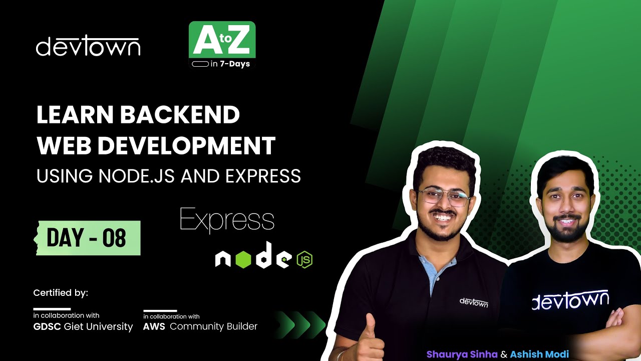 [LIVE] DAY 08 – Learn Backend Web Development using node.js and express | COMPLETE in 7 – Days post thumbnail image