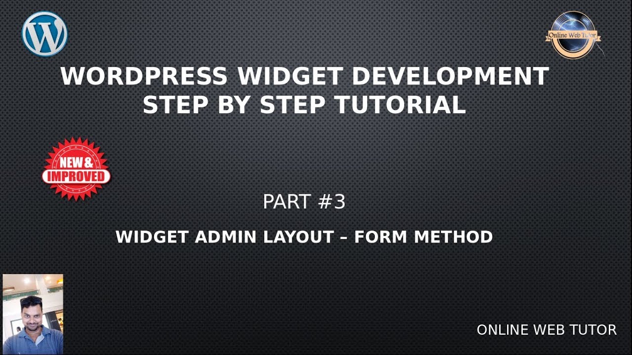 WordPress Widget Development Beginner Tutorials Step by Step #3 – Widget Admin Layout  (Form Method) post thumbnail image