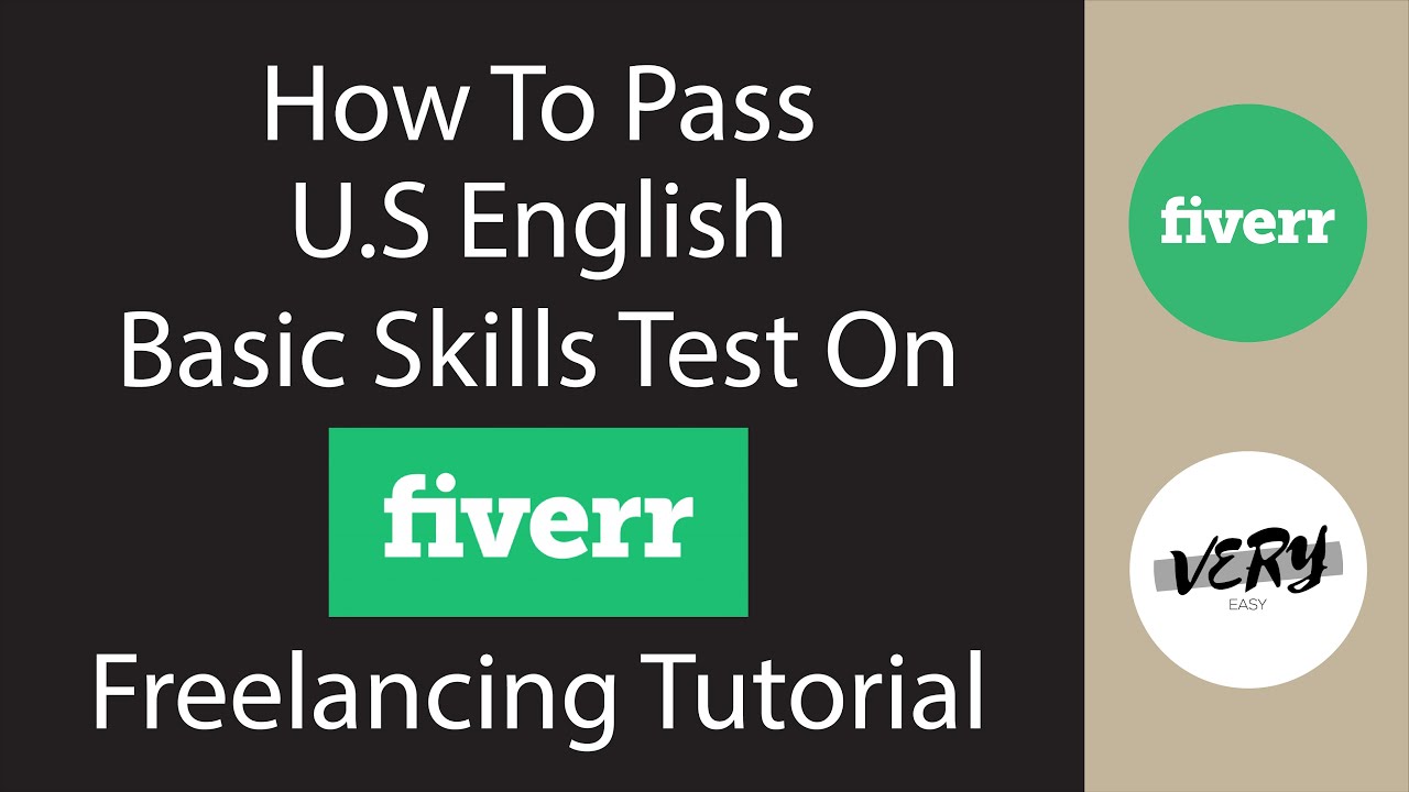 how to pass U S English Basic Skills Test on Fiverr Freelancing Tutorial post thumbnail image