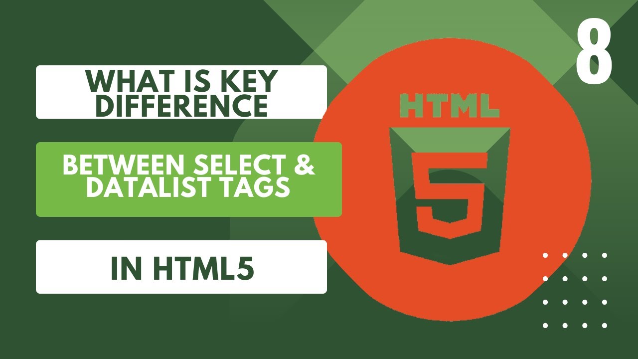 HTML5 Select vs Datalist Differences Explained | Web Development Full Course [ Urdu|Hindi ] Part – 8 post thumbnail image