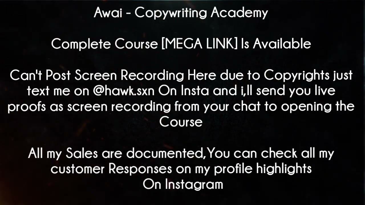 Awai Course – Copywriting Academy download post thumbnail image